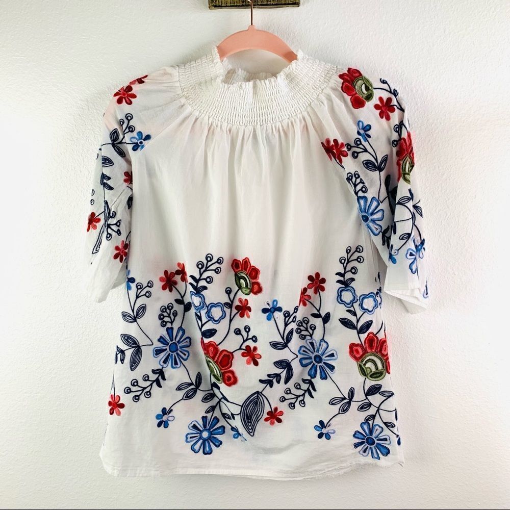 South Main Embroidered Off Shoulder Top - Picture 3 of 3